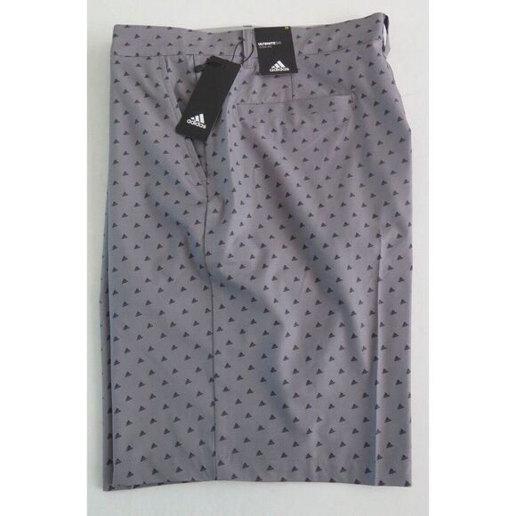 adidas Ultimate 365 ADVR0799 Men's Sz 36 Gray Adi Print Woven Golf Shorts - Picture 4 of 5